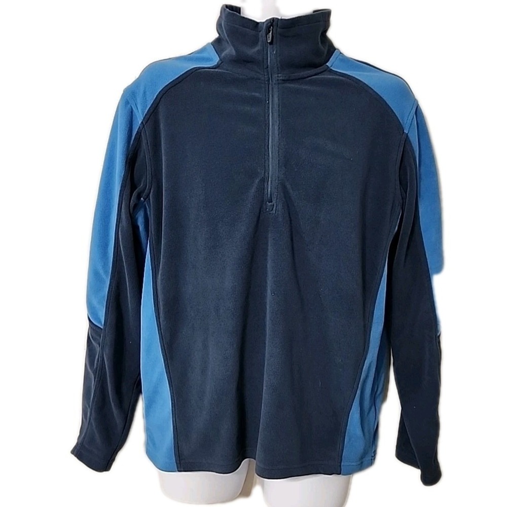 Alpine Design 1/4 Zip Two Tone Blue Pullover Fleece Men's‎ M